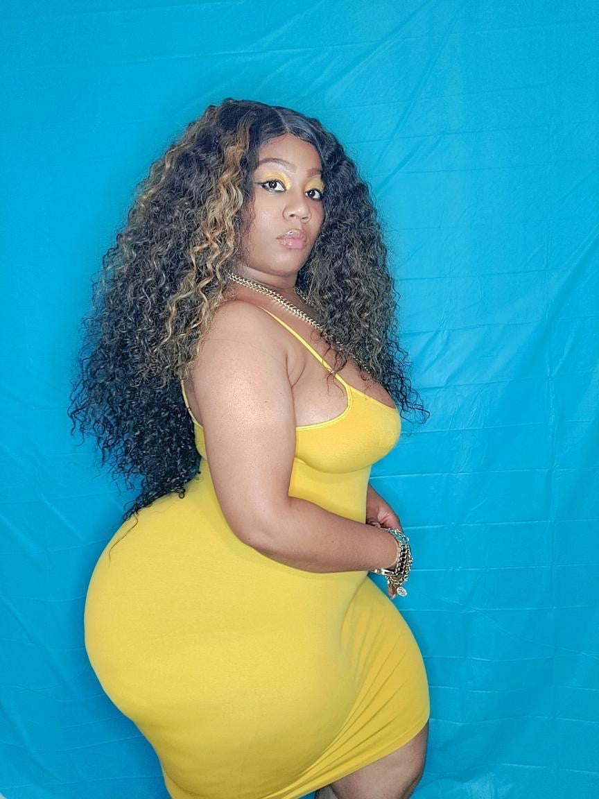 Yellow THICKER Body Con Dress