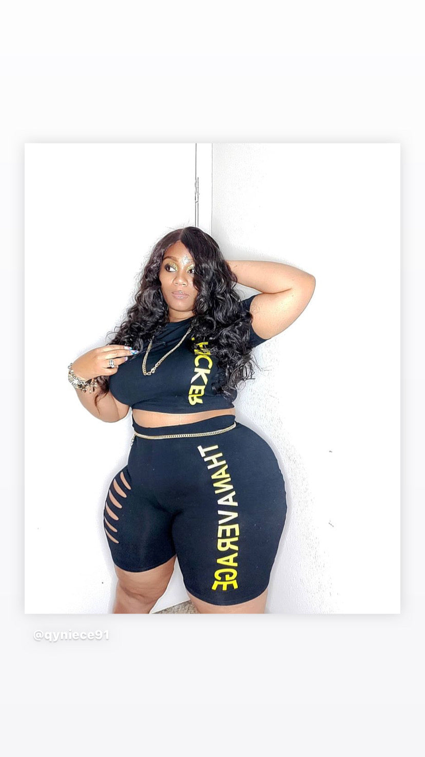 Black and Yellow Bumble Bee 🐝 Short Set