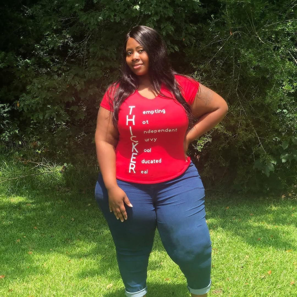 Red THICKER Acronym T Shirt