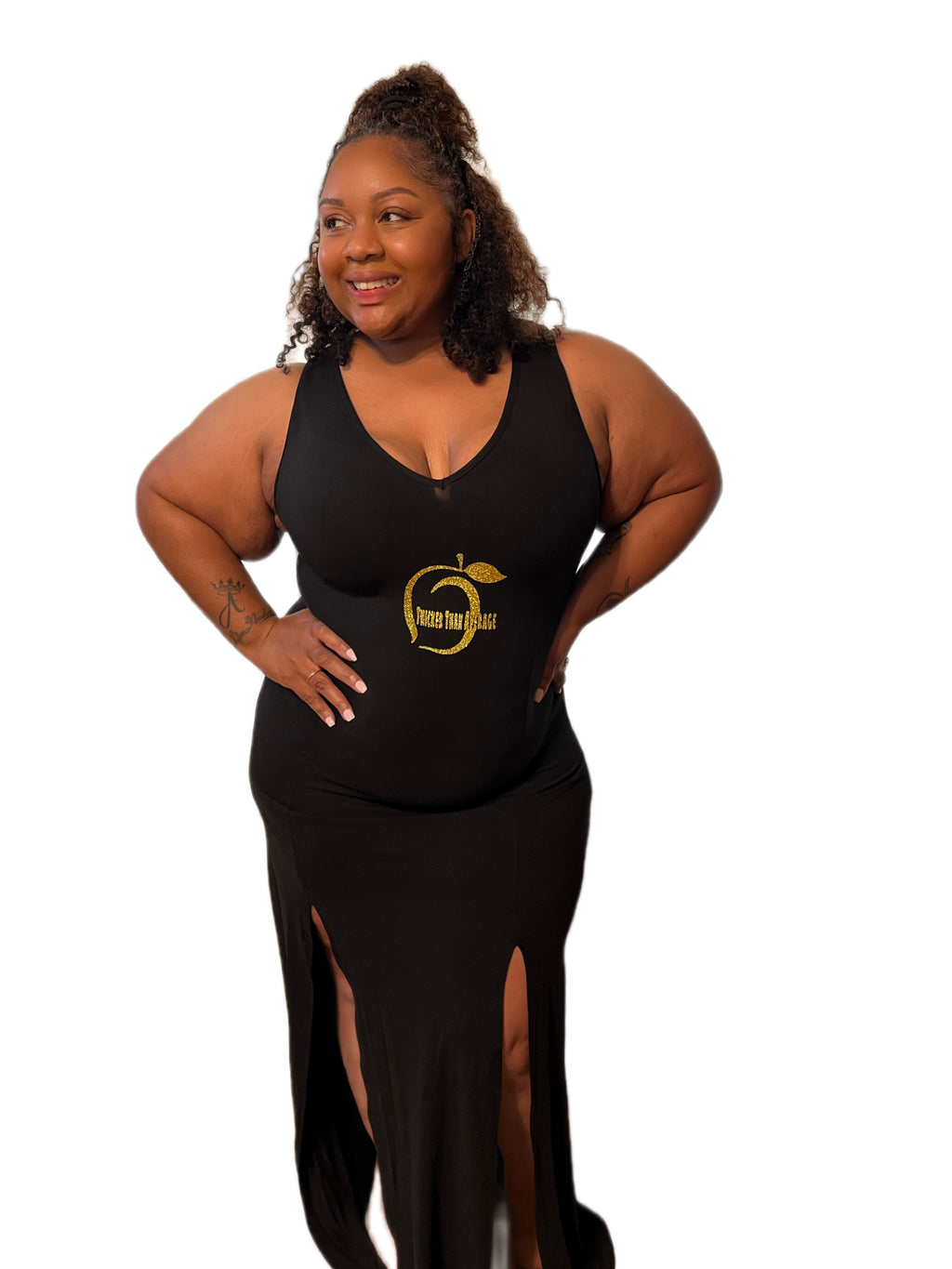 Black and Gold HOT 🥵 DRESS