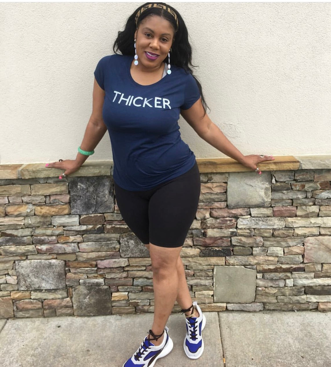 Blue THICKER T SHIRT